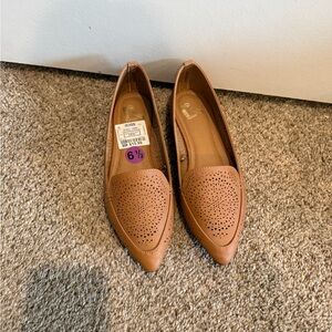 Brown Perforated Flats